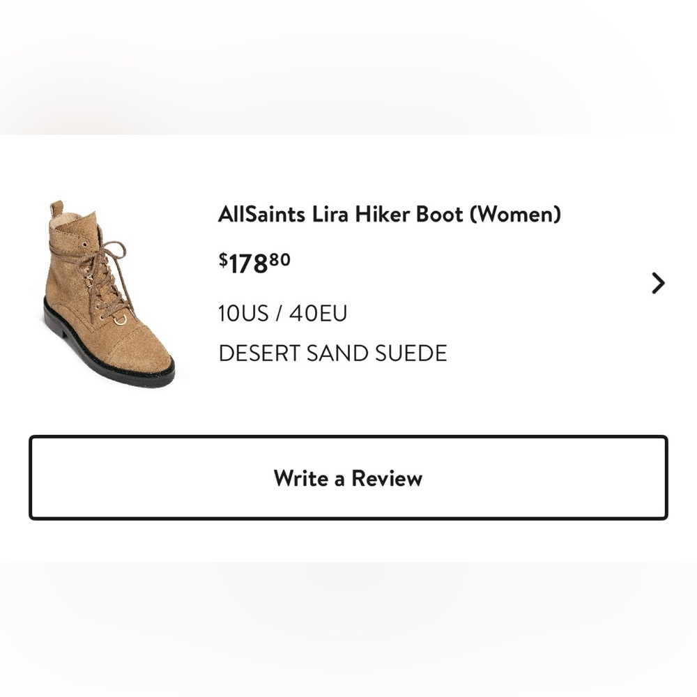 All Saints Women’s Suede Boot - 9